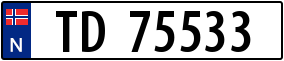 Truck License Plate